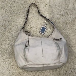 Off White Tignanello Leather Satchel